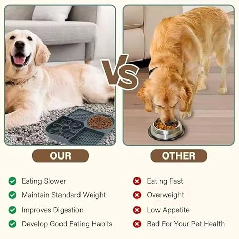 Spontiq 4-in-1 Multicolor Silicone Pet Licking Mat Bowl – with Suction Cups for Dogs & Cats