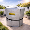 Spontiq 3-Layer Insulated Water Tank Cover | Protects from Heat, Cold & Algae | Durable Oxford Fabric 4MM | Includes Nylon Belt & 4 Side Velcro Openings